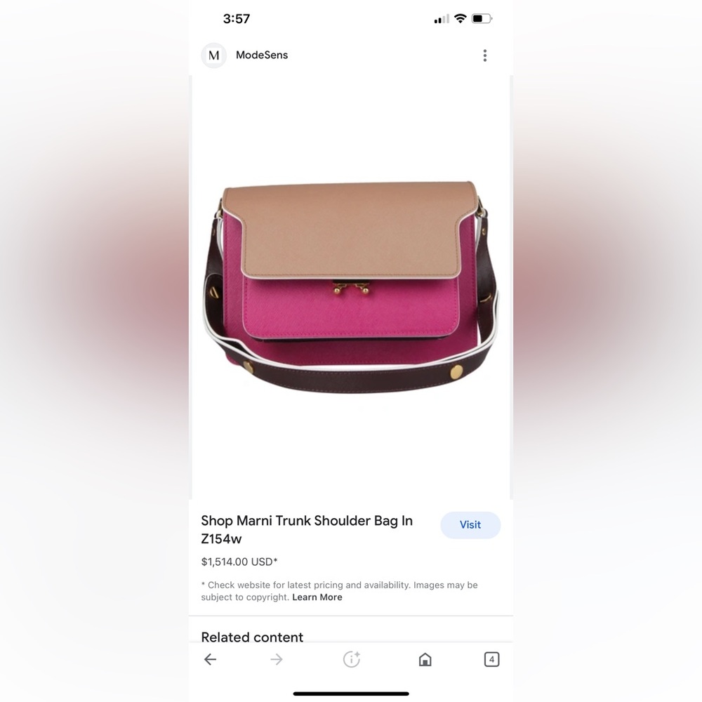 LIKE NEW Marni trunk size medium